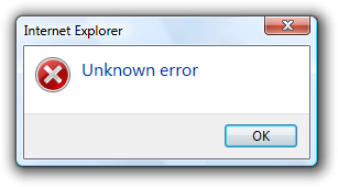 An example out of the [Microsoft Windows documentation](https://docs.microsoft.com/en-us/windows/win32/uxguide/mess-error) on how error messages should not look like (but how we all know them).